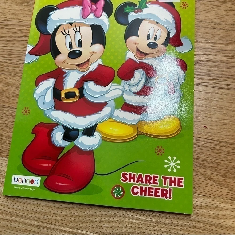 Christmas Coloring Activity Book Bundle NEW Disney Mickey Minnie Spiderman